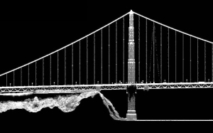 Golden Gate Bridge LiDAR image