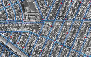 GIS underground utility mapping database