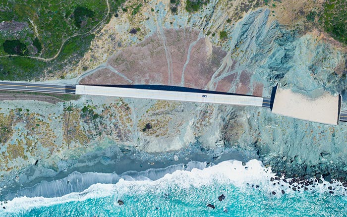 Monterey Hwy 1 Landslide Aerial Photogrammetry Towill
