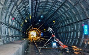 Tunnel surveying BART Warm Springs Extension